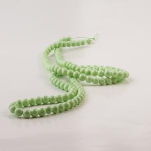 Glass Beads Bright Green (6mm)