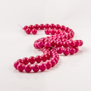 Glass Beads Fuchsia (10mm)