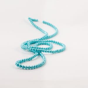 Γυάλινες Πέρλες Τυρκουάζ (4mm)
