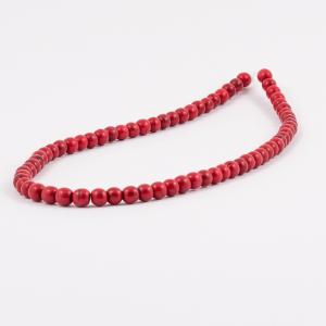 Coral Beads Row (6mm)