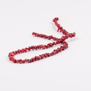 Semiprecious Chips Coral (42cm)