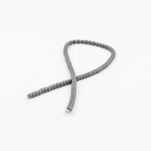 Row Howlite Beads Γκρι (4mm)