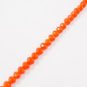 Set Polygonal Beads Orange 8mm