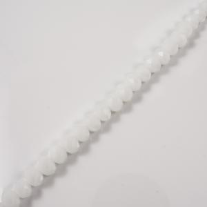 Set Polygonal Beads White 8mm