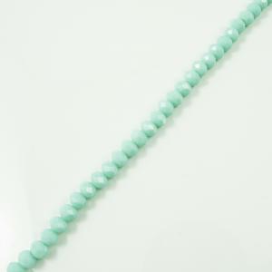 Set Polygonal Beads Turquoise 6mm