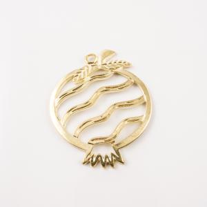 Gold Plated "Pomegranate" (5.4x4.4cm)