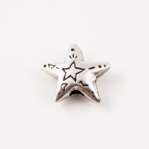 Metal "Star" Silver (1.8x1.7cm)