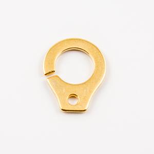 Gold Plated Metal Handcuff (1.5x1.2cm)