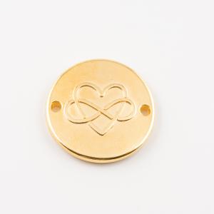 Gold Plated Item Heart-Infinity