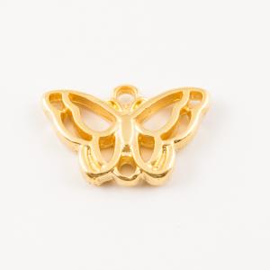 Gold Plated Butterfly (1.7x1.1cm)