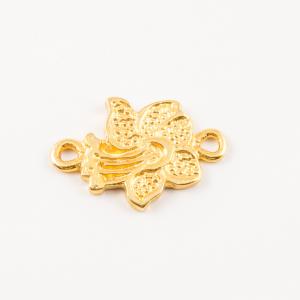 Gold Plated Flower (2x1.3cm)