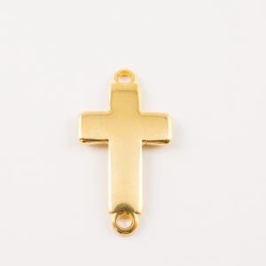 Gold Plated Cross (3.1x2.7cm)