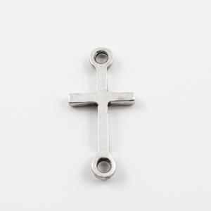 Metal Cross Silver (2x1cm)