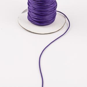 Waxed Linnen Cord Purple (1mm)