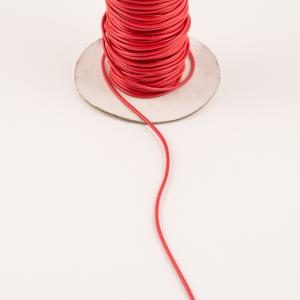 Waxed Linnen Cord Red (1.2mm)