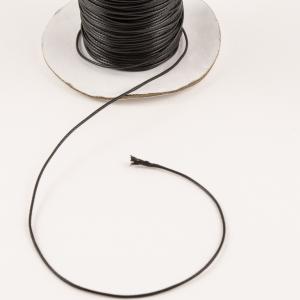 Waxed Linnen Cord Black (0.5mm)