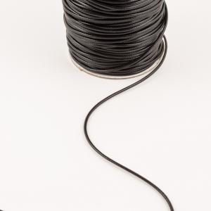 Waxed Linnen Cord Black (1.5mm)