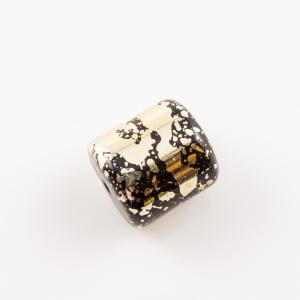 Acrylic Bead Gold-Black