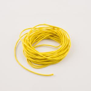 Waxed Cotton Cord Yellow 1mm