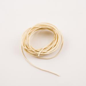 Waxed Cotton Cord Ivory 1mm