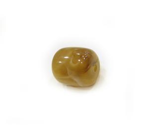Χάντρα Ρητίνη Κίτρινη (1.5x1.5cm)