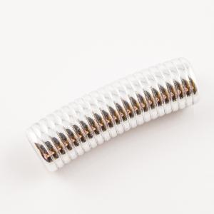 Acrylic Cylinder Spiral Silver