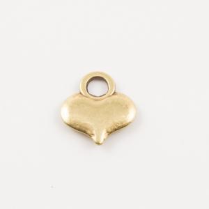 Metal Heart Bronze (1x0.9cm)