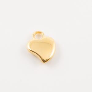 Gold Plated Metal Heart (1x0.8cm)