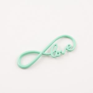 Μεταλλικό Άπειρο-love Βεραμάν 3.9x1.3cm