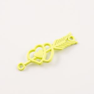 Hearts-Arrow Yellow 3.8x1.3cm