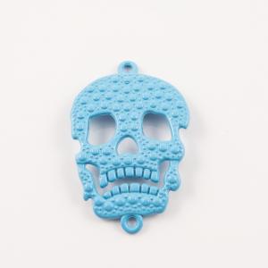Metal Skull Blue 3.4x2.2cm