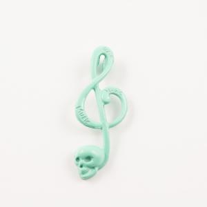 Metal Tremble Clef Seafoam 4x1.5cm