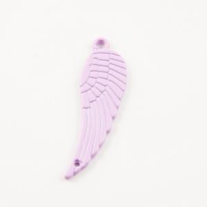 Μεταλλικό Φτερό Λιλά (3x1cm)