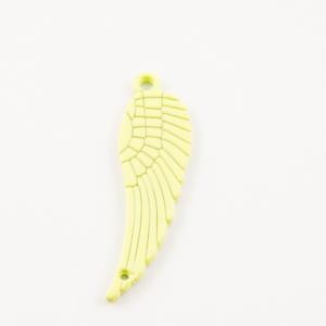 Μεταλλικό Φτερό Κίτρινο (3x1cm)