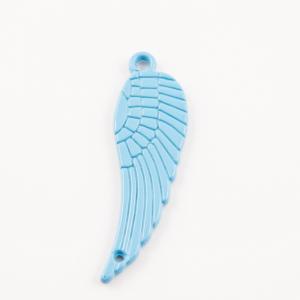 Μεταλλικό Φτερό Μπλε (3x1cm)