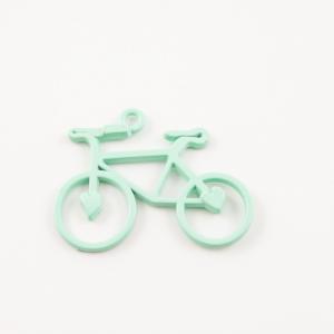 Metal Bicycle Seafoam Green 3.2x2.4cm