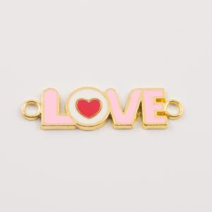 Επίχρυσο "LOVE" Σμάλτο Πολύχρωμο