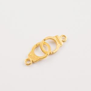Gold Plated Handcuffs (2.5x1.3cm)