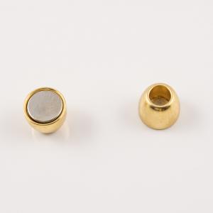 Gold Plated Magnetic Clasp 5mm