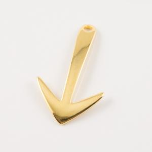 Gold Plated Metal Anchor (3.8x2.3cm)