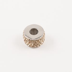 Steel Grommet Gold Rhinestones (1.6cm)