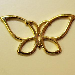 Gold Plated Metal Butterfly (2.5cm)