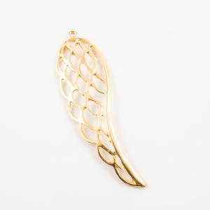 Gold Plated Metal Wing (7.5x2cm)