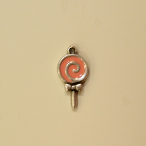 Γλειφιτζούρι Ροζ  Σμάλτο (3x0.5cm)