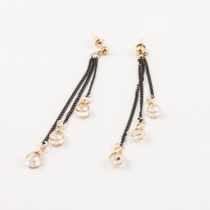 Hanged Earrings Rhinestones