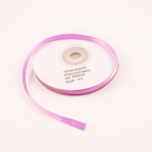 Satin Double Face Ribbon Lilac 6mm