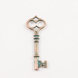 Bronze Key Oxidized 6.3x2.1cm