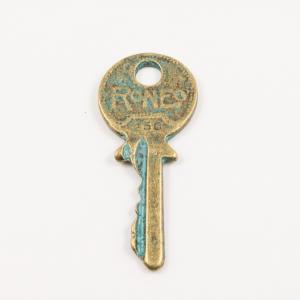 Bronze Key Oxidized 4.4x1.9cm