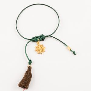 Bracelet Cypress Tassel Brown Eye