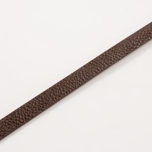 Stripe Leatherette Brown 1cm